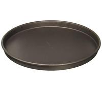 LloydPans 12x1, Straight Sided Pizza Pan, Pre-Seasoned PSTK, Rolled Rim for Strength Bandeja Lado Recto, Aluminio, Gris Oscuro
