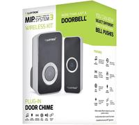 LLOYTRON Kit De Timbre Inalámbrico MIP Para Hogar, Oficina, Retail