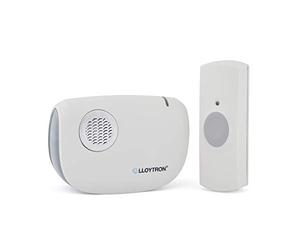 Lloytron MIP System - Kit de 3 timbres con receptor de timbre y timbre a pilas - Melodía Ding Dong - Portátil con alcance inalámbrico de 175 m True Sound - Fácil configuración B7030WH - Blanco