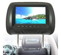 LLOZoo Pantalla para reposacabezas Universal de 7 Pulgadas, 2 Unidades, con Control Remoto USB/SD+, Pantalla LCD, 7 Idiomas a Elegir, para Reproductor de DVD y Videojuegos.,B