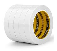 LLPT Cinta Adhesiva de Doble Cara 19mm x 15m 5 Rollos Viscoso Translúcido Ultra Delgado Papel Rasgado a Mano para Bricolaje Artesanal Scrapbooking Hecho a Mano (SPD1915CR05)