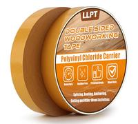 LLPT Cinta Adhesiva de Doble Cara 25.4MM x 45.5M x 0,22MM Paquete de 2 Cintas Cinta Carpintería Doble Cara para Carpintero Extraíble Sin Residuos para Plantilla de Madera (WT10150Y2)