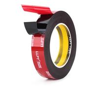 LLPT Cinta Adhesiva de Doble Cara Montaje Resistente 25MM*5.5M Cinta de espuma negra impermeable Correas colgantes para marco de fotos para carteles decoración del hogar cajas de uñas (G595225mm)