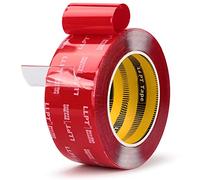 LLPT Cinta Adhesiva de Doble Cara Montaje Resistente 51MM*5.5M Cinta Adhesiva Impermeable de Dos Caras para Colgar Marcos de Fotos Póster Automotriz Home Deco Caja de Clavos (WA036)