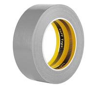 LLPT Cinta Adhesiva de Tela de 40MM*30M*0.28MM Adhesivo Fuerte Fácil de Rasgar sin Residuos color Plata (DT414)