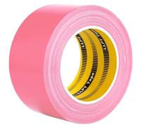 LLPT Cinta adhesiva de tela de calidad 60 mm x 30 m x 0,23 mm Adhesivo fuerte sin residuos Color rosa (DT251)