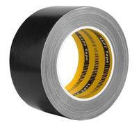 LLPT Cinta Adhesiva | Negro | 60 mm x 30 m x 0,23 mm | Tela de Calidad Adhesivo | Residuos Fuerte Impermeable | para Manualidades de Bricolaje Decoración Interior y Exterior (DT242)