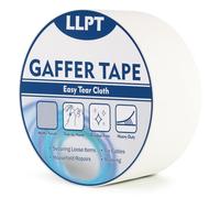 LLPT Cinta Adhesiva Resistente Blanco | Cinta de Aluminio Blanco |Cinta de Tela Resistente,Adhesiva e Impermeable | Para Reparar,Fijar,Reforzar y Sellar(PGT515P1WT) | 50 mm x 15 m