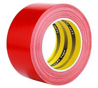 LLPT Cinta Adhesiva | Rojo | 60 mm x 30 m x 0,23 mm | Tela de Calidad Adhesivo | Residuos Fuerte Impermeable | para Manualidades de Bricolaje Decoración Interior y Exterior (DT244)