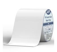 LLPT Cinta Butilo Autoadhesiva | Cinta Selladora RV | Cinta Impermeable Blanco | para Sellar Costuras de Techo,Caravana,Canalón,Tubería y reparación fugas en exteriore (SV62110WT6) | 152 mm x 15 m