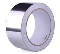 LLPT Cinta de Aluminio | 50mm x 20m x 0,1mm | Cinta de Sellado Autoadhesiva | Trabajo Pesado Sellado de HVAC Cinta | para Conductos de Aire Frío y Caliente para Reparación de Tuberías de Metal(A2065)
