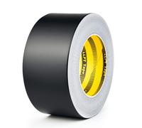 LLPT Cinta de Aluminio | Negro | 5cm x 20m | Adhesivo de Alta Temperatura | Trabajo Pesado Sellado de HVAC Cinta | para Conductos de Aire Frío y Caliente para Reparación de Tuberías de Metal (BF065)