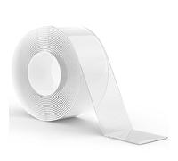 LLPT Cinta de Doble Cara Nano Cinta Rasgable a Mano 50MM X 5M Transparente Lavable sin Residuos Multifuncional Reutilizable para la Decoración de la Tienda de Oficina en Casa (LPNT5001)