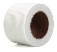 LLPT Cinta de reparación de cinta de tela 10 cm x 30 m Calidad industrial Extra duradera 200g Tela de fibra de alta resistencia Autoadhesiva para reparación de parches Color blanco (DRF410)