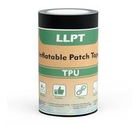 LLPT Cinta de reparación Inflable | Parches para colchones inflables | para Piscina Anillo de Natación Carpa Flotadores de Piscina Juguetes Inflables | (IPT5033BK4) | Negro | 101 mm x 3 m