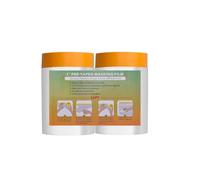 LLPT Cinta y Cortina Película de Enmascarar Pregrabada 2 Rollos 55 cm (Desplegada) x 33 m para Automática Protección Contra Pulverización Contra la Contaminación del Polvo (MFTO533)