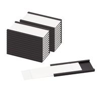 LLPT Etiquetas Magnéticas 26pcs 2.5CM x 5CM Soportes Magnéticos Para Etiquetas Soportes Magnéticos Para Tarjetas De Datos Con Películas Protectoras, para Estantes de Meta(MH21026)