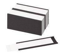 LLPT Etiquetas Magnéticas 26pcs 3CM x 10CM Soportes Magnéticos Para Etiquetas Soportes Magnéticos Para Tarjetas De Datos Con Películas Protectoras, para Estantes de Meta(MH41226)