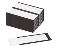 LLPT Etiquetas Magnéticas 26pcs 4CM x 10CM Soportes Magnéticos Para Etiquetas Soportes Magnéticos Para Tarjetas De Datos Con Películas Protectoras, para Estantes de Meta(MH41626)