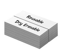 LLPT Etiquetas Magnéticas 50 piezas Pegatinas Magnéticas 2.5 x 8cm Blanco
