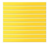 LLPT Etiquetas Magnéticas reescribibles 10 piezas Imán grabable en blanco Letreros magnéticos de limpieza reutilizables para pizarra blanca Color Amarillo 5CM x 30CM (DMS21210YW)