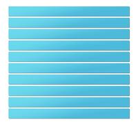LLPT Etiquetas Magnéticas reescribibles 10 piezas Imán grabable en blanco Letreros magnéticos de limpieza reutilizables para pizarra blanca Color Azul 5CM x 30CM (DMS21210BL)
