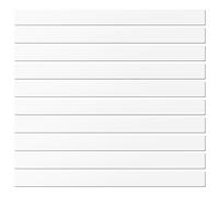 LLPT Etiquetas Magnéticas reescribibles 10 piezas Imán grabable en blanco Letreros magnéticos de limpieza reutilizables para pizarra blanca Color Blanco 5CM x 30CM (DMS21210WT)