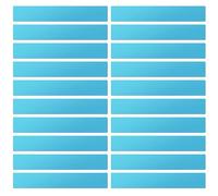 LLPT Etiquetas Magnéticas reescribibles 20 piezas Imán grabable en blanco Letreros magnéticos de limpieza reutilizables para pizarra blanca Color Azul 2.5CM x 30CM (DMS11220BL)