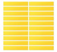 LLPT Etiquetas Magnéticas reescribibles 20 piezas Imán grabable en blanco Letreros magnéticos de limpieza reutilizables para pizarra blanca Color Amarillo 2.5CM x 30CM (DMS11220YW)