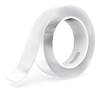 LLPT Nano Cinta de Doble cara 2,5 cm x 10 m CINTA de Montaje Resistente Cinta de gel Resistente Cinta Transparente Lavable sin Residuos para la Decoración de la Tienda de Oficina en Casa (SN133)