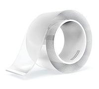 LLPT Nano Cinta de Doble cara 5 cm x 10 m CINTA de Montaje Resistente Cinta de gel Resistente Cinta Transparente Lavable sin Residuos para la Decoración de la Tienda de Oficina en Casa (SN233)