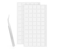 LLPT Puntos adhesivos doble transparente cara cuadrado 100 piezas 15MM Nanopegatinas extraíbles Súper pegajoso impermeable sin rastros para decoración del hogar de bricolaje (NS15100)