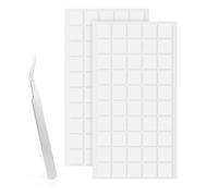 LLPT Puntos adhesivos doble transparente cara cuadrado 100 piezas 20MM Nanopegatinas extraíbles Súper pegajoso impermeable sin rastros para decoración del hogar de bricolaje (NS20100)