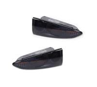 LLQJTC Intermitentes Coche Para Ford Para Expedición Para Navagator 2003 2004-2006 Luz LED Señal Giro Espejo Lateral Ámbar Señales Secuenciales Dinámicas(Smoked Len)