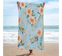 LLSZAHD Toalla Playa Elegante Amuleto Floral Toalla Microfibra Grande, Toallas de Playa Suave de Secado RáPido Camping Ligera y PortáTil Toallas 200x200cm