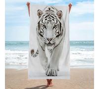 LLSZAHD Toalla Playa Tigre Blanco Corriendo Toallas de Playa SúPer Suave Toallas de Sauna Ligera Portá Til Towel para Yoga Toalla Microfibra 70x150cm