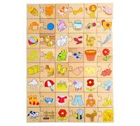 LLTCMAOYI Montessori Association - Rompecabezas a juego para enseñar el SIDA, entrenamiento de la capacidad de pensamiento lógico de los niños