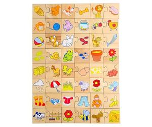 LLTCMAOYI Montessori Association - Rompecabezas a juego para enseñar el SIDA, entrenamiento de la capacidad de pensamiento lógico de los niños