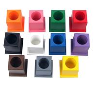 LLTCMAOYI Montessori - Juego de portalápices, suministros de aprendizaje para el aula para niños (11 piezas)