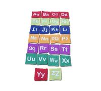 LLTCMYGS 26 Bolsas de Frijoles con el Alfabeto, Juego Educativo de Lanzamiento, Juguete para el Desarrollo Sensorial y de Habilidades Motoras Gruesas