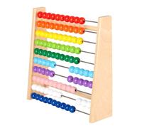 LLTCMYGS Ábaco Montessori Colorido, Marco de Conteo de Madera de 10 Filas para Niños, Juguete de Aprendizaje Temprano de Matemáticas