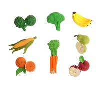 LLTCMYGS Accesorios de Modelo pequeño de Frutas y Verduras de plástico Montessori, Figuras de Juguete educativas para niños