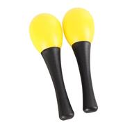 LLTCMYGS Agitador de Huevos de cascabeles de Maracas de Madera Montessori, SIDA para la enseñanza de música para niños,Amarillo