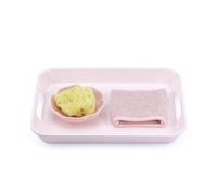 LLTCMYGS Aids Montessori para enseñar la Limpieza de la Mesa en la Vida Cotidiana, ejercitar la Capacidad de autocuidado de los niños,Rosado