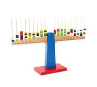 LLTCMYGS Balanza Aritmética Montessori, Juguete Educativo de Madera para Aprender Matemáticas para Niños Pequños