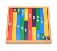 LLTCMYGS Barras Numéricas de Madera Montessori, Juegos Educativos de Suma y Resta