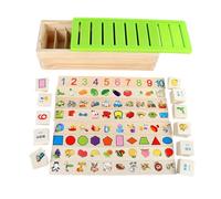 LLTCMYGS Caja de clasificación de conocimientos multifunción Montessori, educación Preescolar de la Primera Infancia