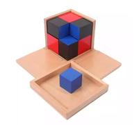 LLTCMYGS Cubo Binomial y Trinomial Montessori, Desarrolla la Conciencia Espacial y el Pensamiento Matemático,Binomial