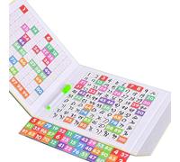 LLTCMYGS Estilo Libro 1-100 Pizarra magnética de centenas, Juguete de iluminación de matemáticas Montessori