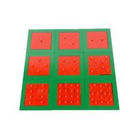 LLTCMYGS Insertos Cuadrados divididos de Madera Montessori, Juguete Educativo de geometría y fracciones
